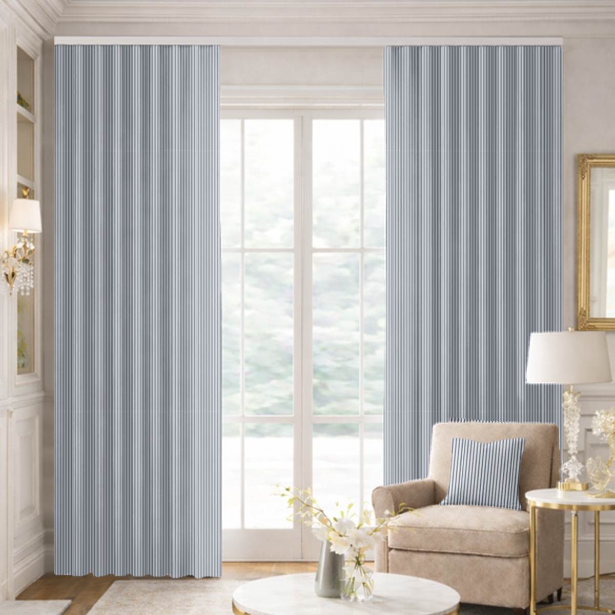 Custom Ripple Fold Drapes in Arezzo - Sail