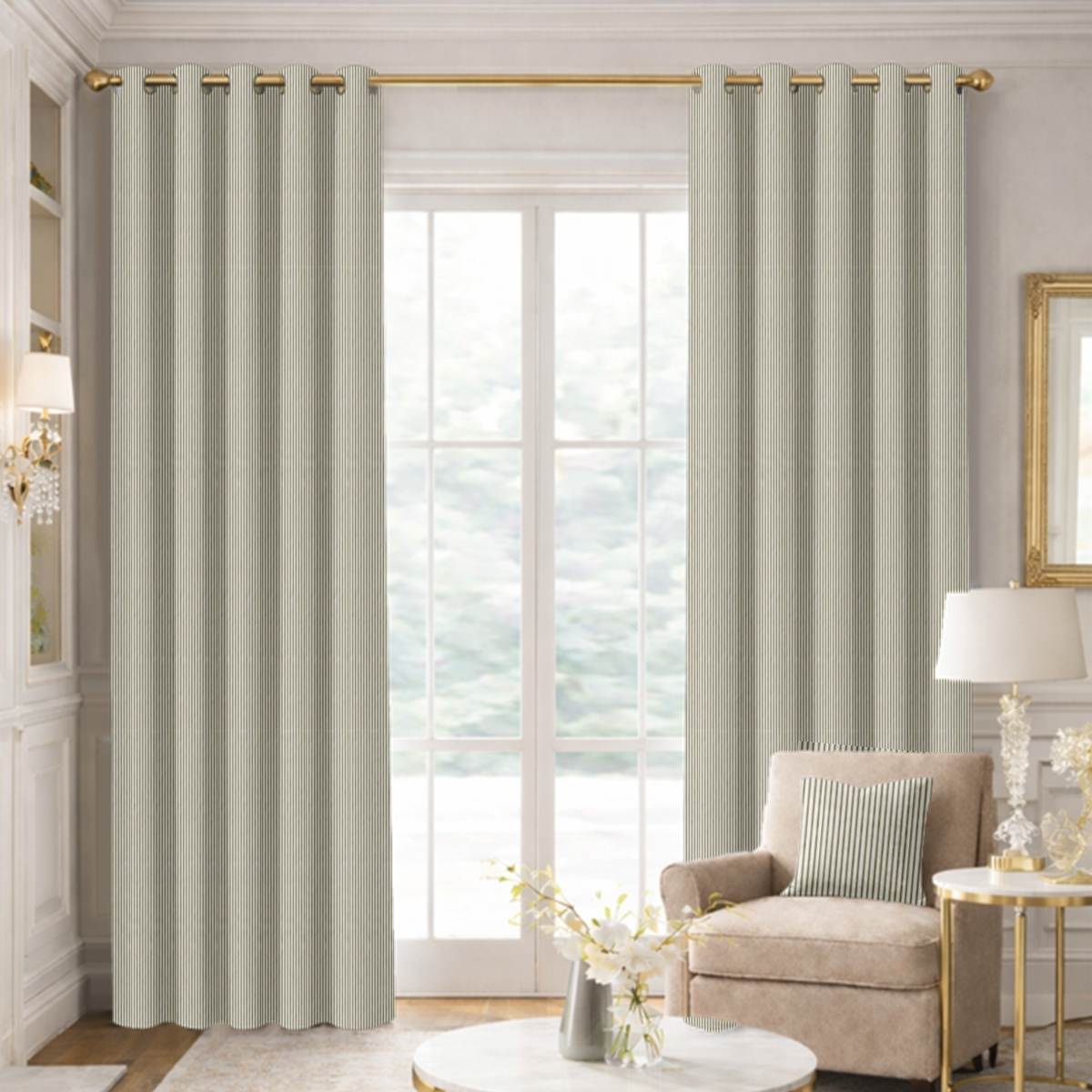 Custom Grommet Drapes in Arezzo - Storm