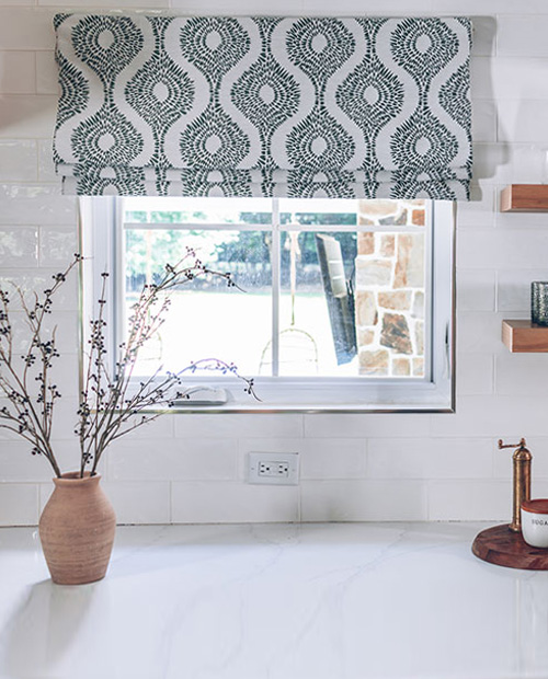 Luxury roman shades